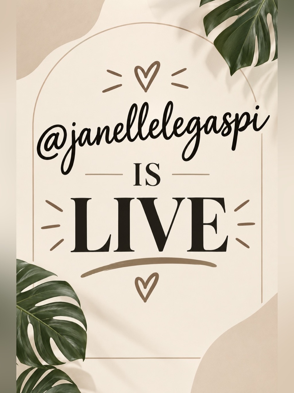 @janellelegaspi is LIVE